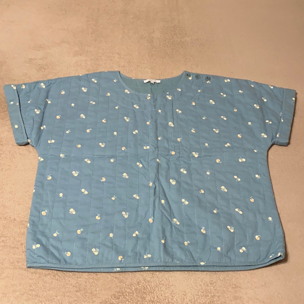 Madewell Quilted Blouse size L